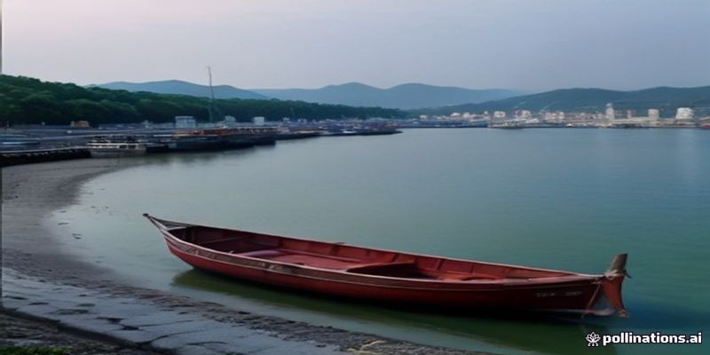 해안가 항구와 포구 풍경