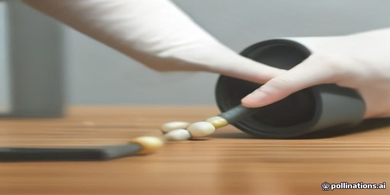 알약과 건강 상담 일러스트