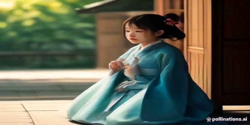 전통 한복을 입고 공연하는 사람들